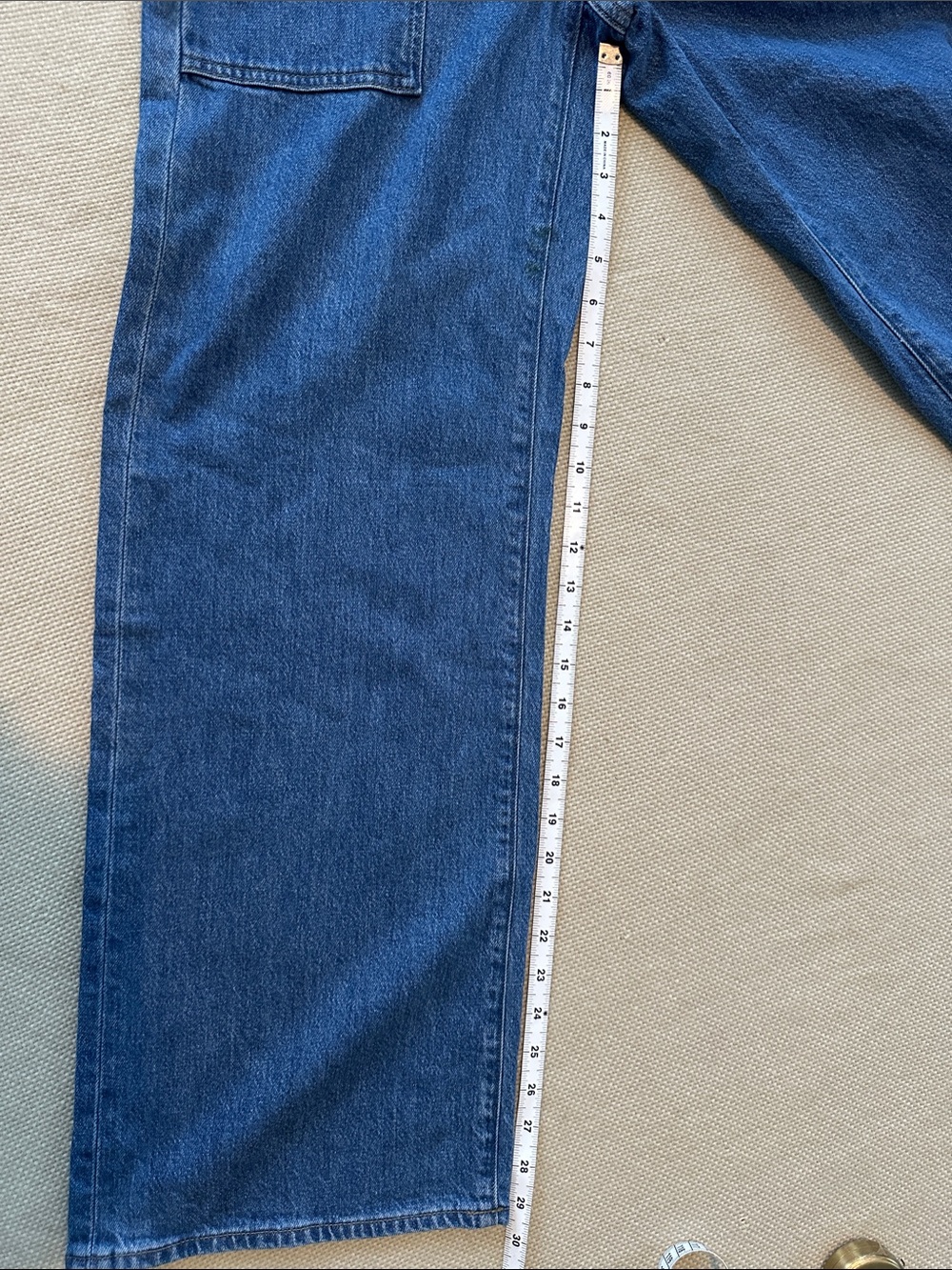 NWT J.Crew Camp-Pocket Wide-Leg Jeans Elaine Wash High Rise 24 (Best fit SZ 25) - Picture 8 of 10